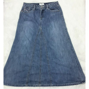 Cato Girls Long Denim Jean Skirt Size 14